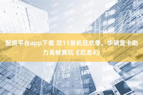 配资平台app下载 双11装机狂欢季，华硕显卡助力高帧爽玩《忍龙4》
