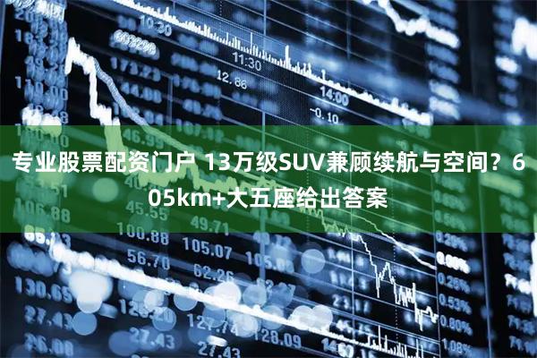 专业股票配资门户 13万级SUV兼顾续航与空间？605km+大五座给出答案